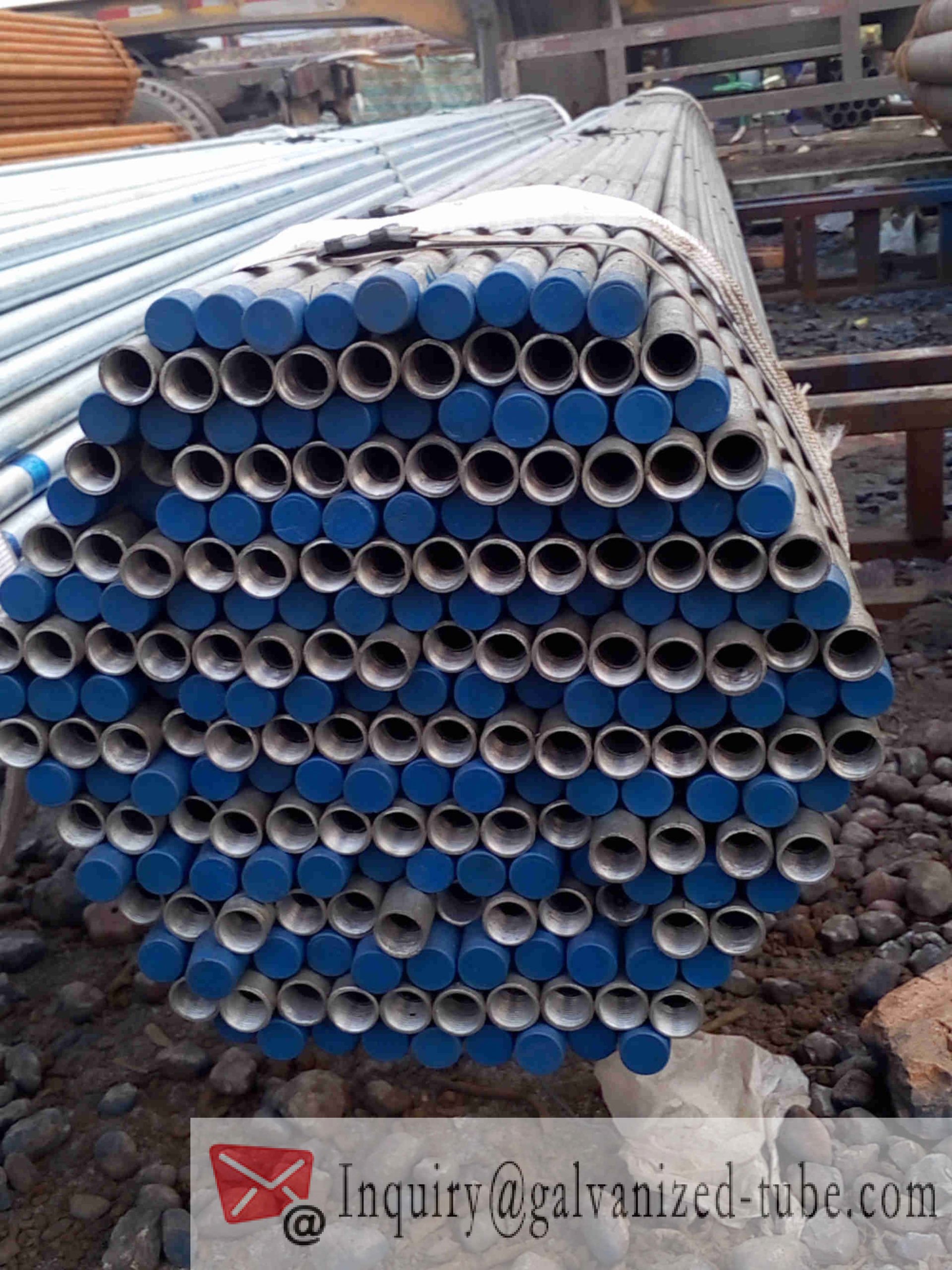 Tubo redondo de acero galvanizado de 1-1/2 pulgadas